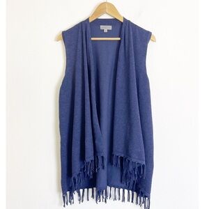 Joseph A fringe cardigan vest L